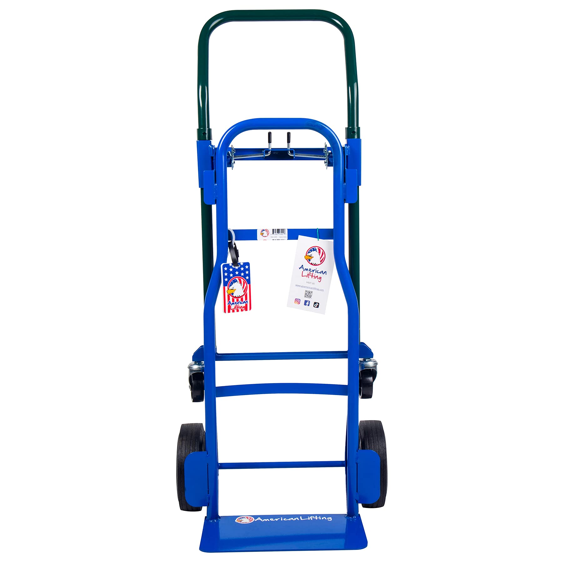 American Lifting Multi-Position Incline 600 lb Capacity Steel Hand Truck, Dolly and Cart