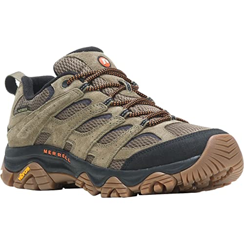 Merrell Moab 3 Waterproof Hiking Shoe, Olive/Gum, 8