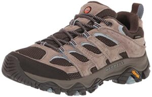 merrell women's moab 3 waterproof hiking shoe, brindle, 8