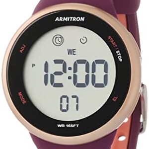 Armitron Sport Unisex Digital Chronograph Silicone Strap Watch, 40/8423