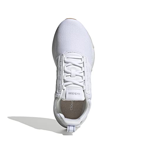 adidas Women's Racer TR21 Running Shoe, White/White/Grey, 6.5