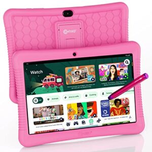 Contixo Kids Tablet K102, 10-inch HD, Ages 3-7, Toddler Tablet with Camera, Parental Control, Android 10, 32GB, WiFi, Learning Tablet for Children with Teacher's Approved Apps and Kid-Proof Case, Pink