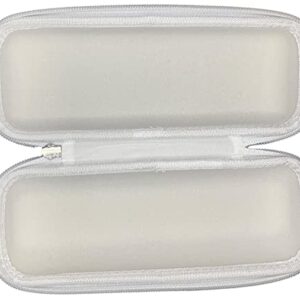 Solvacom Compact Zippered Sonos Roam Travel Case – Zip Up Carrier Storage Box Zipper Bag for Carrying Sonos Roam Portable Bluetooth Speaker (White)