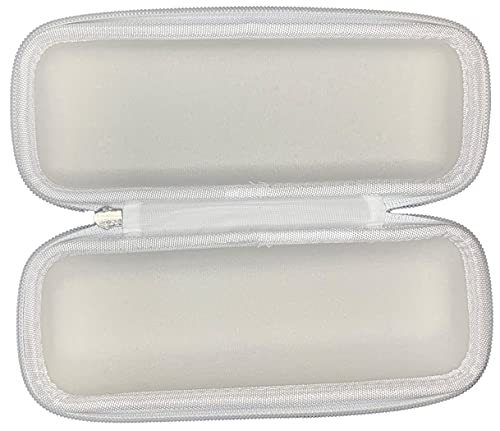 Solvacom Compact Zippered Sonos Roam Travel Case – Zip Up Carrier Storage Box Zipper Bag for Carrying Sonos Roam Portable Bluetooth Speaker (White)