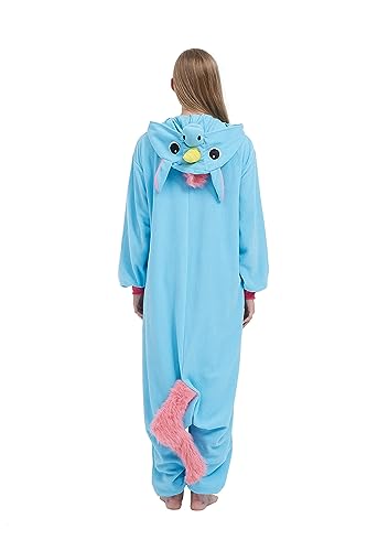 SimZoo Adult Animal Onesie Pajamas, Men and Women's Unicorn Costume Sleepwear, One-Piece Unisex Homewear