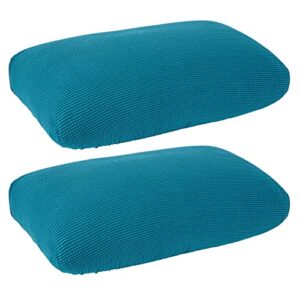 juvale 2 pack stretch outdoor cushion covers for patio furniture and sofas, reversible (medium, teal)