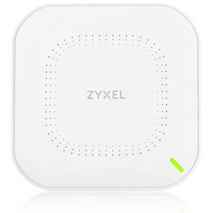 zyxel wifi 6 ax1800 wireless gigabit access point | mesh, seamless roaming, & mu-mimo | wpa3-psk security | cloud, app or direct management | poe+ or ac powered | ac adapter included | nwa50ax