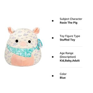 Squishmallow 12" Rosie The Pig - Officially Licensed Kellytoy Plush - Collectible Soft & Squishy Piggy Stuffed Animal Toy - Add to Your Squad - Gift for Kids, Girls & Boys - 12 Inch