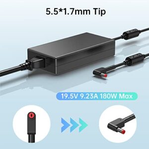 180W Charger for Acer Predator Helios 300 Gaming Laptop PH315-52 PH315-51 G3-571 G3-572 G3-571-77QK Predator Triton 300 500, Acer Nitro 5/7, Acer ADP-180MB K AC Power Adapter Supply Cord