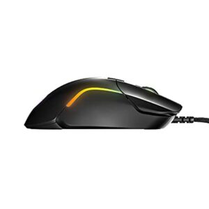 SteelSeries Rival 5 Gaming Mouse with PrismSync RGB Lighting and 9 Programmable Buttons � FPS, MOBA, MMO, Battle Royale � 18,000 CPI TrueMove Air Optical Sensor - Black (Renewed)