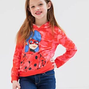 Miraculous Ladybug Little Girls French Terry Hoodie Red 7-8