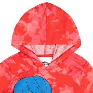 Miraculous Ladybug Little Girls French Terry Hoodie Red 7-8