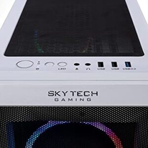 Skytech Chronos Gaming PC Desktop – AMD Ryzen 5 5600X 3.7 GHz, RTX 3070, 1TB NVME SSD, 16G DDR4 3200, 650W GOLD PSU, AC Wi-Fi, Windows 10 Home 64-bit