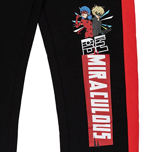 Miraculous Ladybug Little Girls Fleece 2 Pack Pants Red/Black 6-6X