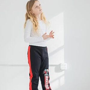 Miraculous Ladybug Little Girls Fleece 2 Pack Pants Red/Black 6-6X