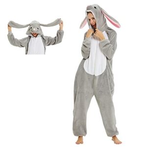 nousion uniex adult onesie pajamas animal lion puppy bunny cartoon cosplay costume christmas sleepwear onesies outfit