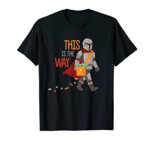star wars the mandalorian grogu this is the way halloween t-shirt