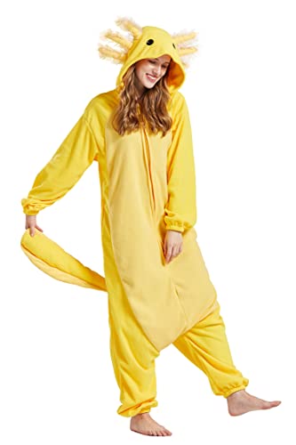 DELEY Unisex Adult Animal Sleepwear Warm Onesies Pajamas Cosplay Homewear Anime Costume