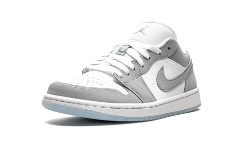 Jordan Womens WMNS Air Jordan 1 Low DC0774 105 White/Wolf Grey - Size 7.5W