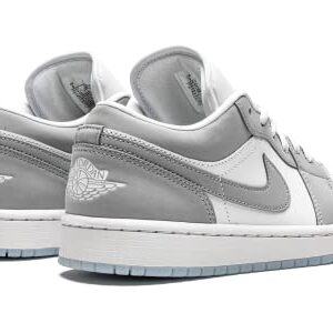 Jordan Womens WMNS Air Jordan 1 Low DC0774 105 White/Wolf Grey - Size 7.5W