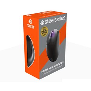 SteelSeries Esports Mini Wireless FPS Gaming Mouse – Ultra Light – Prime Mini Edition – 5 Programmable Buttons – Lag-free 2.4GHz – 100H Battery – 18K CPI Sensor – Magnetic Optical Switches – PC/Mac