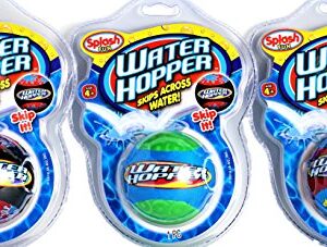 JA-RU Water Hopper Ball Toy Pack (3 Pack Assorted) Bouncing Water Skip Ball. Water Balls for Pool and for Beach Game. Squishy Skipper Water Bouncy Balls for Kids and Adults. Plus Sticker 880-3s