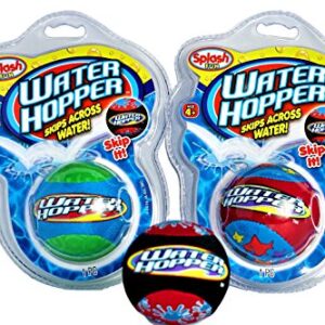 JA-RU Water Hopper Ball Toy Pack (3 Pack Assorted) Bouncing Water Skip Ball. Water Balls for Pool and for Beach Game. Squishy Skipper Water Bouncy Balls for Kids and Adults. Plus Sticker 880-3s