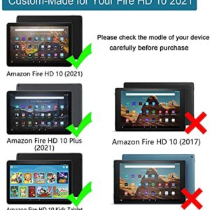 2021 Fire HD 10 & 10 Plus Tablet Case for Kids(11th Generation, 2021 Release)-Lightweight Shockproof Kid-Proof Cover with Stand for All-New Amazon Kindle Fire HD 10 Kids Tablet & Kids Pro Tablet-Blue