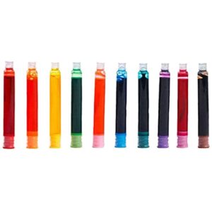 aoniss 10 colors fountain pen ink cartridges set fountain pen refills short cartridges for fountain pen calligraphy pen writening office school supply