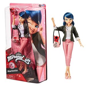 bandai miraculous: tales of ladybug & cat noir - marinette 26cm fashion doll with accessories