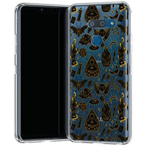 Loraw Slim TPU Phone Case Compatible with LG Velvet V60 V50 ThinQ 5G V40 V35 V30 Plus G7 G6 Protective Mystical Flexible Silicone Cover Occult Ouija Board Clear Witchcraft Magic Durable Shockproof