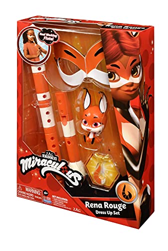 Miraculous: Tales Of Ladybug And Cat Noir Rena Rouge Role Play Set Rena Rouge Costume Kids Fancy Dress Set Mask And Accessories Ladybug Superhero Costumes For Girls And Boys