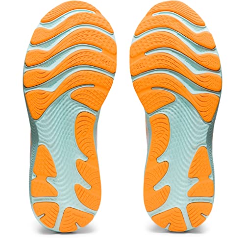 ASICS Women's Gel-Cumulus 24 Running Shoes, 8.5, White/Orange POP