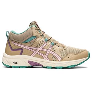 ASICS Women's Gel-Venture 8 Mid Top Running Shoes, 8.5, Wood Crepe/ROSEQUARTZ