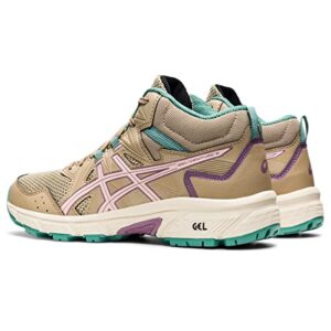 ASICS Women's Gel-Venture 8 Mid Top Running Shoes, 8.5, Wood Crepe/ROSEQUARTZ