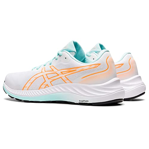 ASICS Women's Gel-Excite 9 Running Shoes, 8, White/Orange POP