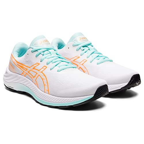 ASICS Women's Gel-Excite 9 Running Shoes, 8, White/Orange POP