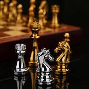 weighted metal chess pieces 2.6 inch king extra queens chess pieces only, no board