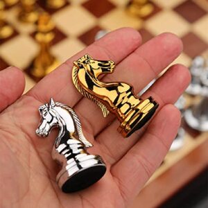 Weighted Metal Chess Pieces 2.6 Inch King Extra Queens Chess Pieces Only, No Board