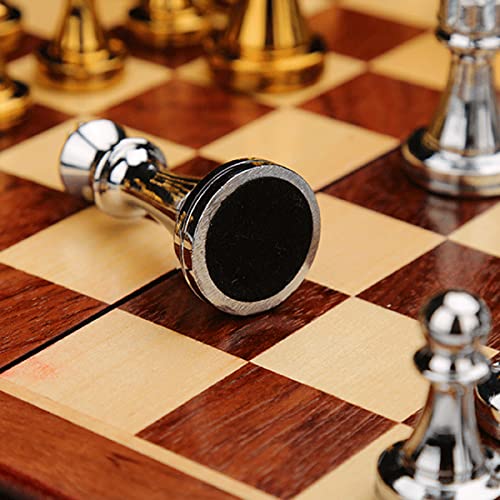 Weighted Metal Chess Pieces 2.6 Inch King Extra Queens Chess Pieces Only, No Board