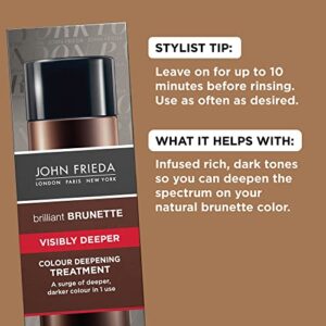 John Frieda Brilliant Brunette Hair Color Deepening Treatment, for Cocoa Infused, Darker Color, 4 oz, with Evening Primrose Oil (Pack of 2)