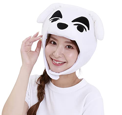 SAZAC Kigurumi Hat - Animal Crossing K.K Slider - Cozy Costume Beanie Cap - Adult Size