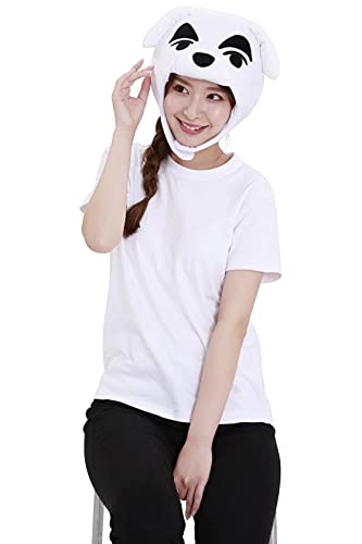 SAZAC Kigurumi Hat - Animal Crossing K.K Slider - Cozy Costume Beanie Cap - Adult Size