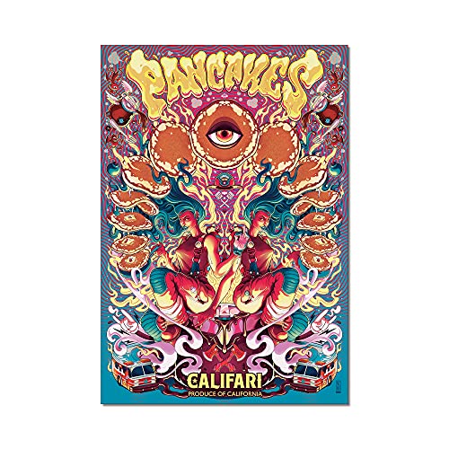 Califari Pancakes a Vivid Strain Art Wall Poster, Decor for the Home, Dorm, Dispensary, Smoke Shop or Office x 19 Poster