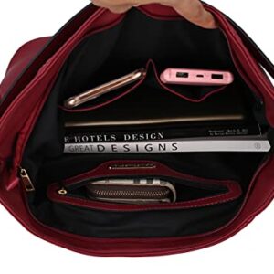 MKF Collection Hobo Purses for Women – Soft PU Leather Handbag Womens Hobo Shoulder bag – Fashion Top Handle Pocketbook Mustard