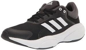 adidas women's response running shoe, core black/ftwr white/grey six, 9.5