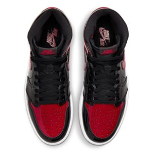 Jordan Mens Air Jordan 1 Retro High OG 555088 063 Bred Patent - Size 9