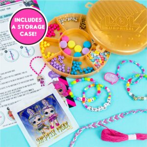Horizon Group USA L.O.L. Surprise! Surprise Jewelry Case, Double Feature Series, Create Over 25 Custom Jewelry Pieces, Includes L.O.L. Surprise! Charms, 500+ Beads, Jewelry Storage Case & More