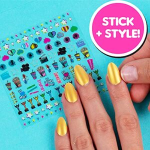 L.O.L. Surprise! O.M.G. 2-in-1 Lip & Nail Studio by Horizon Group USA, Double Feature Series, DIY Beauty Kit for Kids, Create 3 L.O.L. Surprise Lip Balms, Design & Decorate Trendy Nail Art