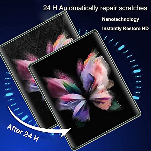 Treonca For Samsung Galaxy Z Fold 3 5G Privacy Screen Protector Anti-Peeping Nano Soft Film Outer Screen+Inner Screen Anti-Peeping Soft film Anti-Spy Protective Film